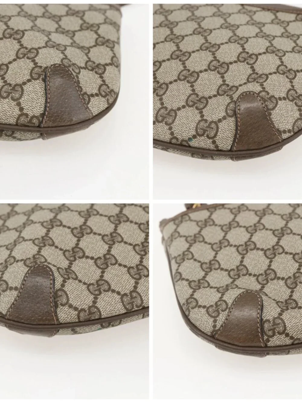GUCCI GG Supreme Web Sherry Line Shoulder Bag PVC Beige 39 02 026 Auth ka1189 - Picture 16 of 16